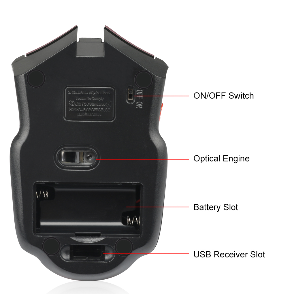 2.4G Wireless Mouse 1600DPI Op - Laptop Electronics Accessories ulasan dan harga