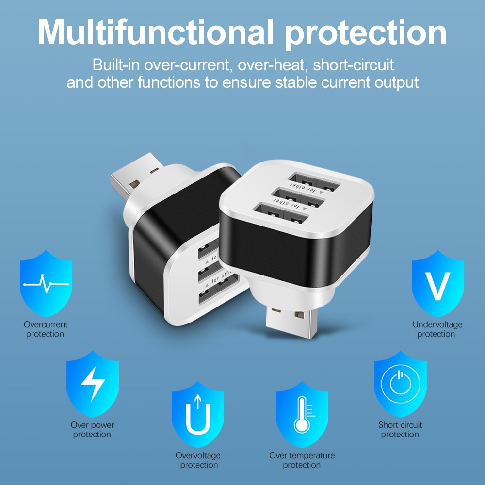 3 Port USB Slots Adaptor USB 3 - Laptop Electronics Accessories ulasan dan harga