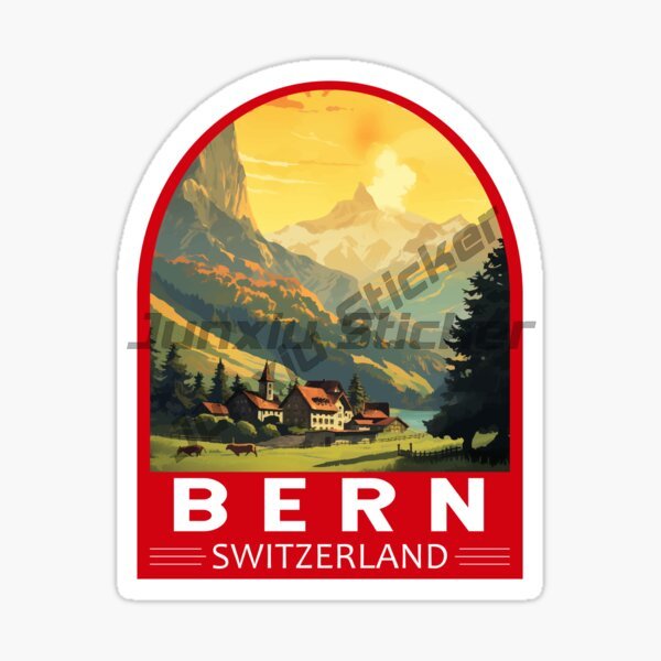 BERN SWITZERLAND Flag Car Stic - Laptop Accessories Wholesale ulasan dan harga