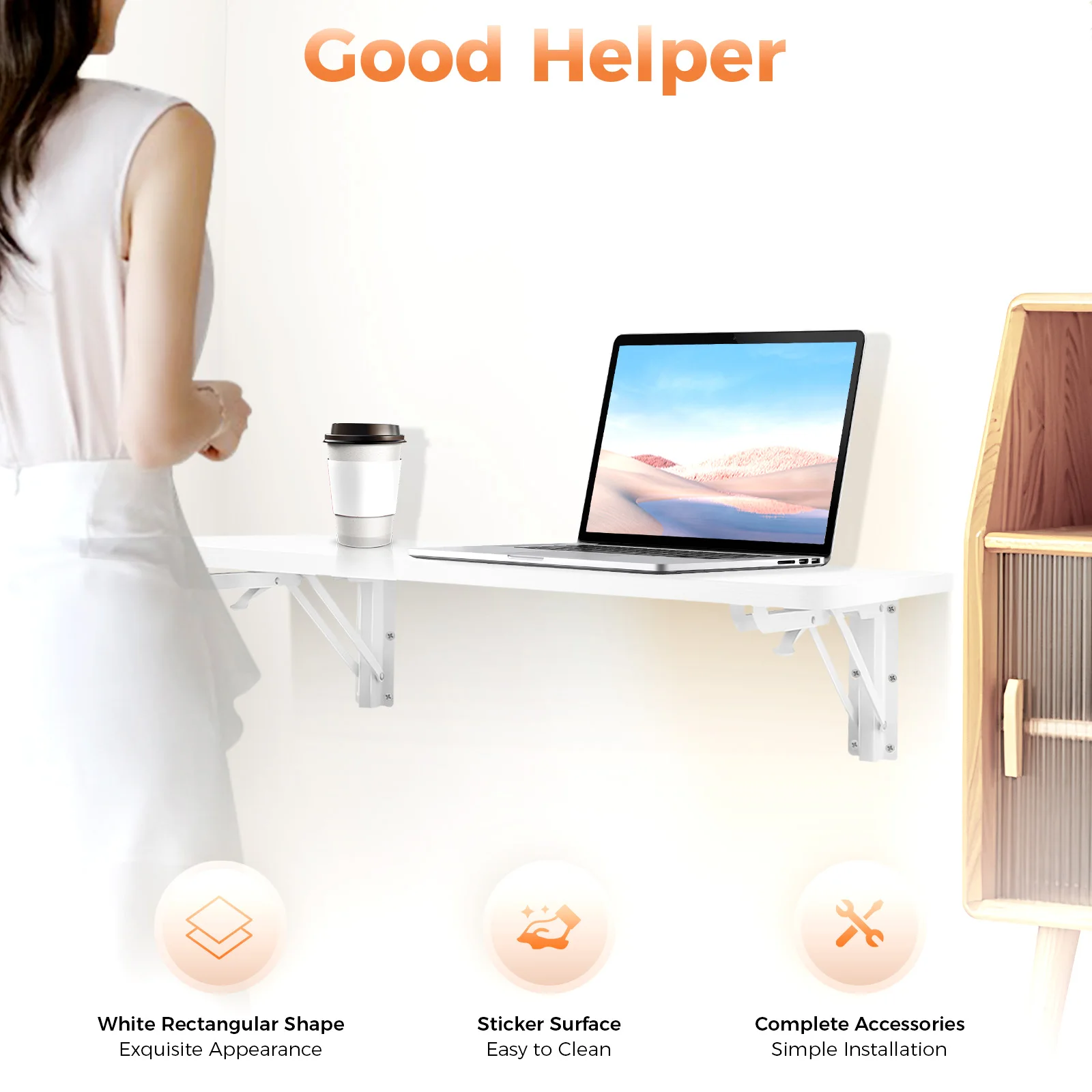 Space Saving Foldable Wall Mou - Laptop Accessories Officeworks ulasan dan harga