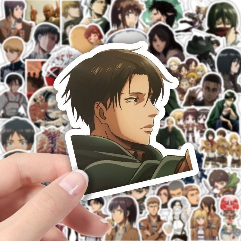 60Pcs Attack on Titan Anime St - Laptop Accessories Wholesale ulasan dan harga