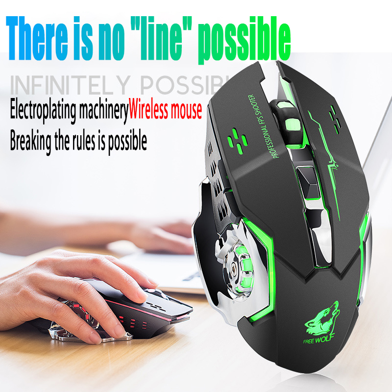 Free Wolf X8 Wireless Mouse Ch - Laptop Electronics Accessories ulasan dan harga