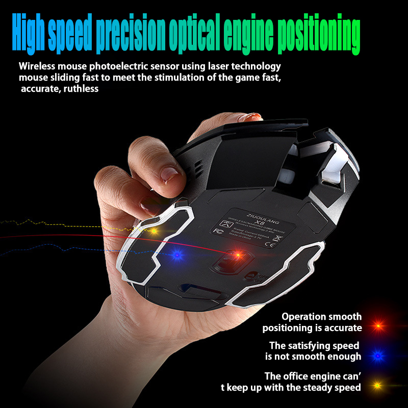 Free Wolf X8 Wireless Mouse Ch - Laptop Electronics Accessories ulasan dan harga