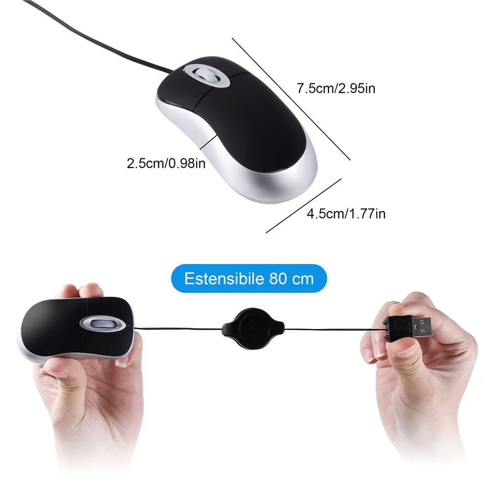 Portable Optical Mini Mouse Re - Laptop Electronics Accessories ulasan dan harga
