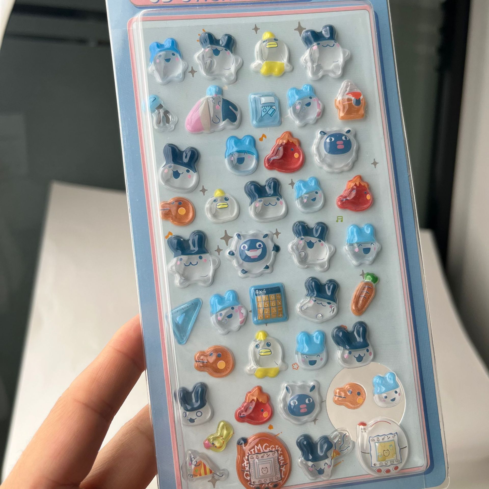 Cute Tamagotchi 3D Puffy Stick - Laptop Accessories Wholesale ulasan dan harga