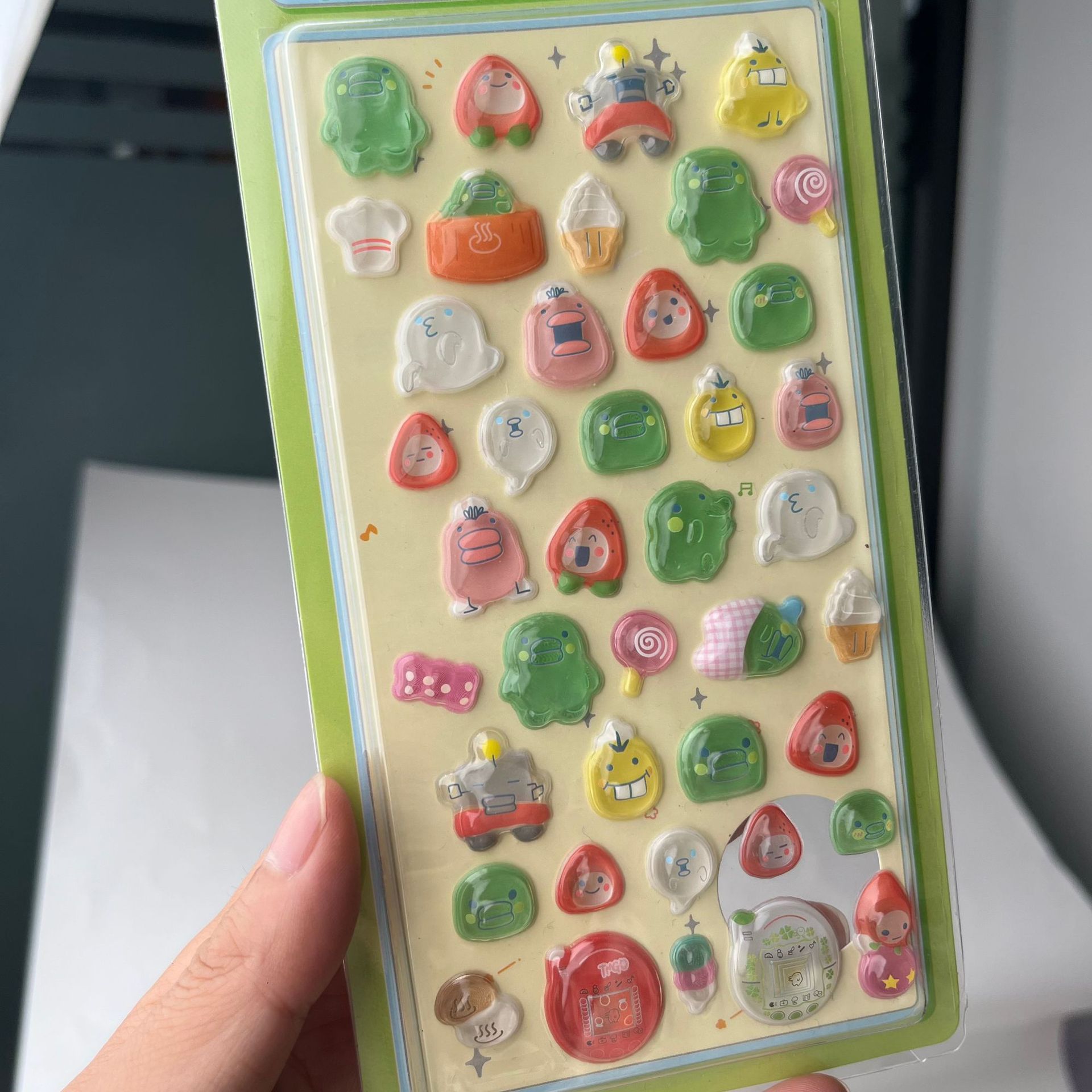 Cute Tamagotchi 3D Puffy Stick - Laptop Accessories Wholesale ulasan dan harga