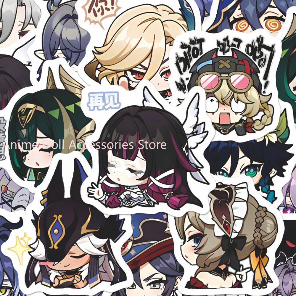 64PCS Genshin Impact Moon Maid - Laptop Accessories Wholesale ulasan dan harga