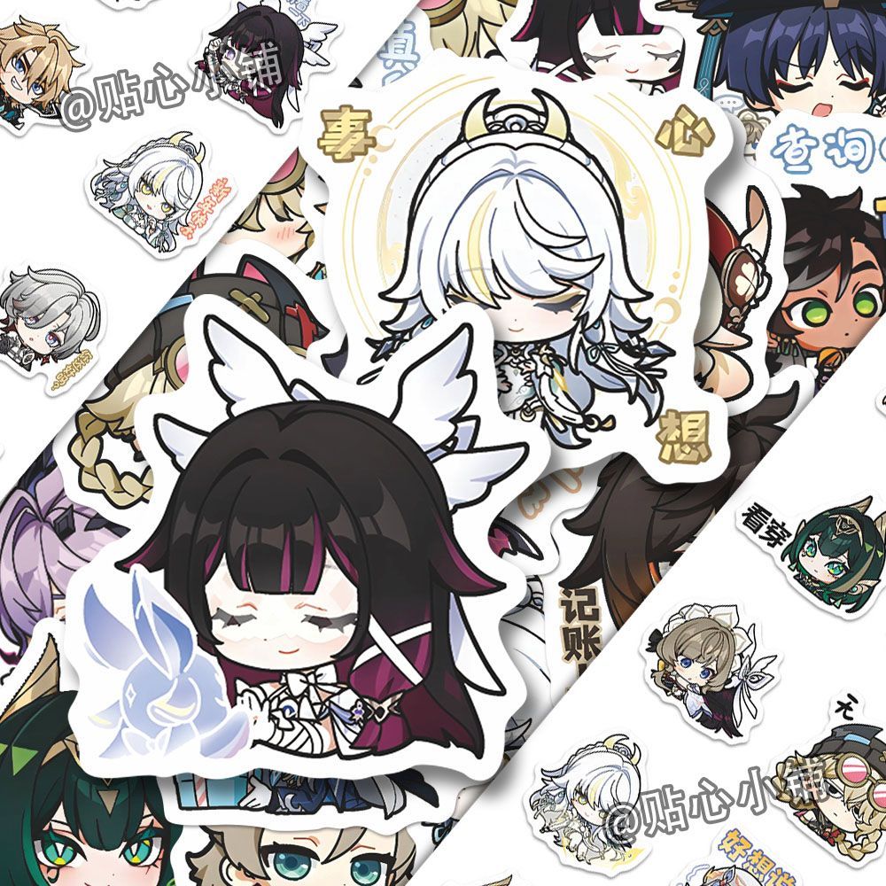 64PCS Genshin Impact Moon Maid - Laptop Accessories Wholesale ulasan dan harga