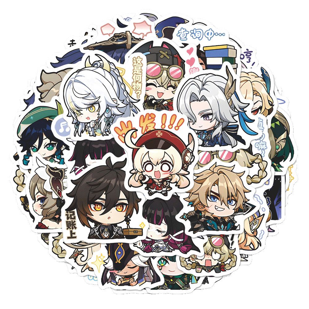 64PCS Genshin Impact Moon Maid - Laptop Accessories Wholesale ulasan dan harga